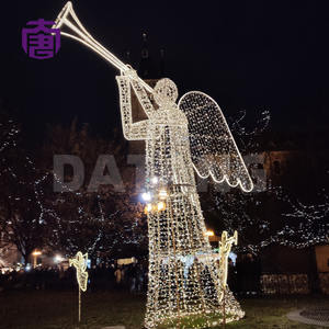 Christmas Outdoor Iron Decoration Luminescent Trumpet <b>Led</b> <b>Lighting</b> Customizable Color Easy Installation For Festive Scenes - Product Image 5