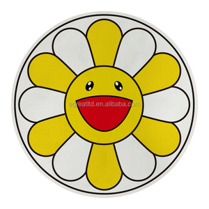 Sunflower Pattern Cute Silicone Induction Cooker Mat 22cm Scratch <b>Protector</b> Round Heat Insulated Pad Induction Cooktops Mats - Product Image 1
