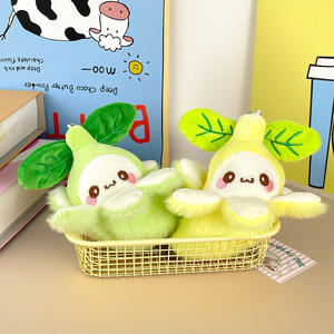 Porte-clés <span class=keywords><strong>en</strong></span> peluche <span class=keywords><strong>en</strong></span> forme de poupée de légume mignonne, maïs et pousses de bambou, ornements à suspendre pour <span class=keywords><strong>sac</strong></span> - Product Image 5