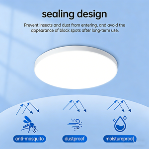 Lampe à détecteur de mouvement facile à installer pour l'extérieur, jardin, cour, escalier, 18 W, induction radar automatique, <span class=keywords><strong>plafonnier</strong></span> - Product Image 4