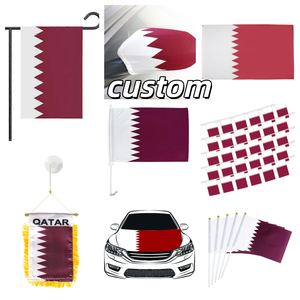 Drapeau national <span class=keywords><strong>du</strong></span> <span class=keywords><strong>Qatar</strong></span> de haute qualité, personnalisé pour le jour <span class=keywords><strong>du</strong></span> match de football 2026, drapeau de jardin, bannière, housse de capot de voiture, vente en gros à bas <span class=keywords><strong>prix</strong></span> - Product Image 1