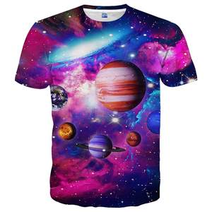 2023 New Men 3D Print Space Planet Astronaut Custom manica corta Summer Sports Style T-Shirt Casual Unisex oversize Top T Shirt - Product Image 2