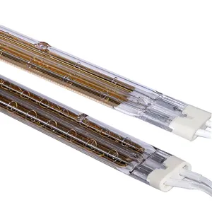 Factory wholesale Infrared quartz heating element golden coated shortwave ir emitter for drying vacuum oven