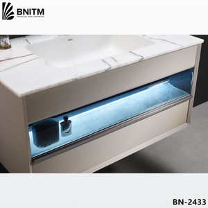 BNITM Vanités <span class=keywords><strong>de</strong></span> salle <span class=keywords><strong>de</strong></span> bain modernes Miroir circulaire <span class=keywords><strong>de</strong></span> <span class=keywords><strong>forme</strong></span> intelligente Armoire <span class=keywords><strong>de</strong></span> salle <span class=keywords><strong>de</strong></span> bain <span class=keywords><strong>de</strong></span> luxe flottante avec lavabo - Product Image 4