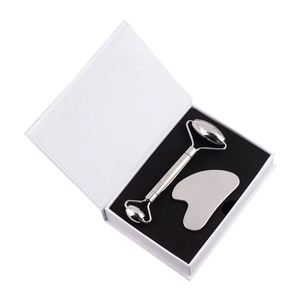 2025 New Facial Beauty Roller Scraping Guasha Stainless Steel Skin Care Massage Tools <b>Set</b> for Valentine's Day - Product Image 1