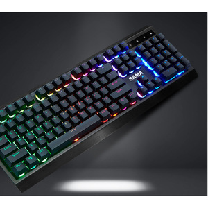 คีย์บอร์ดเกมมิ่งแบบมีสาย SAMA Shield K860 104 ปุ่ม RGB Backlit โปรแกรมได้ ขนาดเต็ม ป้องกันการกดผิดพลาด - Product Image 5