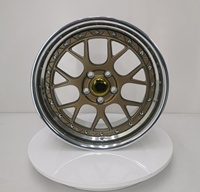 Matt Bronze Polierte Felgen mit Lippen-Netzdesign aus Geschmiedeter 6061 T6 Aluminiumlegierung 12000T Gepresst TÜV JWL VIA Std S4-00047 18-24 Maßanfertigung
