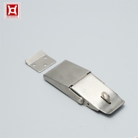Loquet à levier robuste verrouillable par cadenas avec œillet de verrouillage pour montage en surface, pour boîte à outils