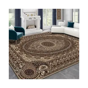 2024 Eco-friendly Custom floral print living room floor carpet area Rug on line tapis salon tianjin factory modern carpet