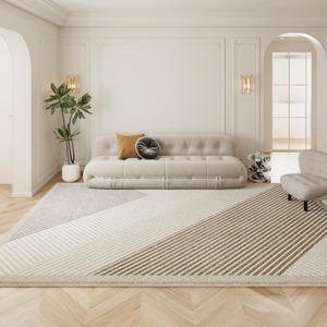 Tapis uni Jinrui, moderne, antidérapant, pour salon et chambre, en peluche haute densité, toucher doux, couverture complète du sol - Product Image 2