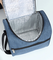 Sac isotherme OT-657, grande capacité, en Oxford, pour le travail, le déjeuner, avec doublure en aluminium, portable, pique-nique, isotherme, carré, bento
