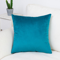 Mode Warna Solid Sarung Bantal Ritsleting Nyaman Lembut Velv Sarung Bantal Sofa Ruang Tamu Dekorasi Rumah Bantal Bantal Polos