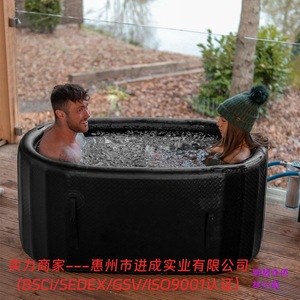 Baignoire à glace gonflable portable 90x80x80cm en PVC pour bain froid et récupération musculaire après l'entraînement - Product Image 3