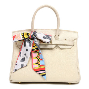 Шарф из твила с индивидуальным дизайном OEM, имитирующий шелк, для женщин, роскошные ленты для ручек сумок, модный головной платок, узкий длинный шарф - Product Image 5