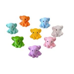 Creative Diy Ornament 3D Colorful Cartoon Seated <b>Elephant</b> Plastic Resin Home <b>Decoration</b> Craft Set - Product Image 1