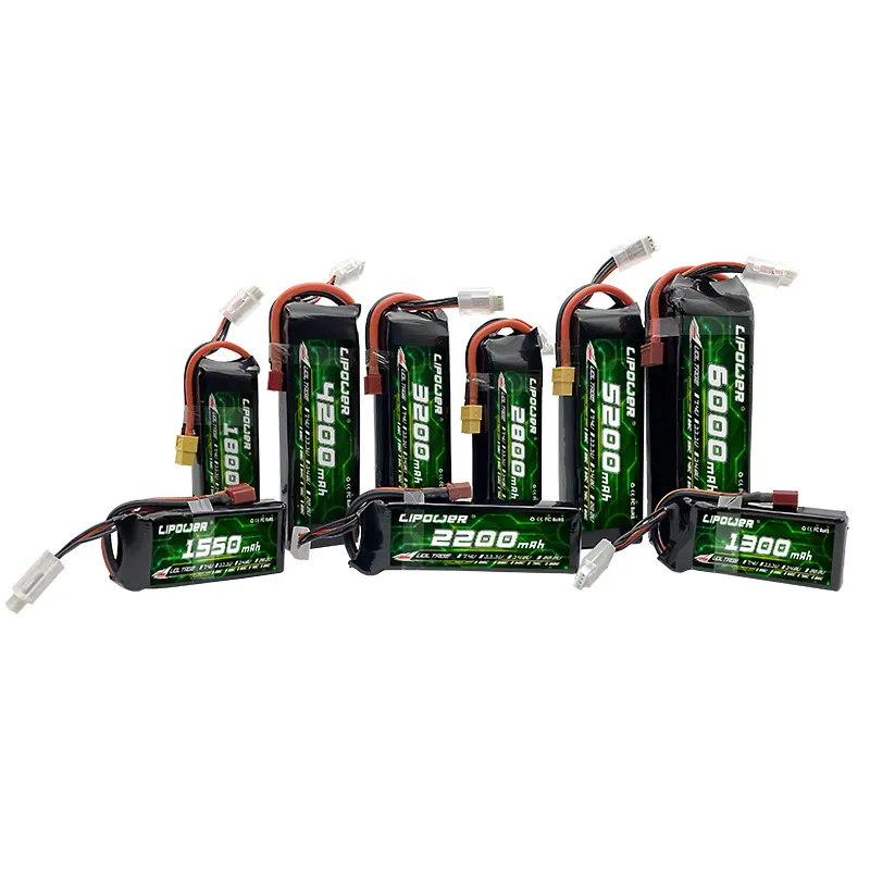 Hoge Ontlading Nominale Rc Lipo Batterij 11.1V 3S 6000Mah 35c 60c T/Xt60/Xt90 Stekker Voor Connectorfor Helikopter Rc Quadcopter Dr