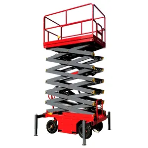 Aerial Work Platform tracked mobile self-propelled manual electric hydraulic scissor lift platform table diesel scaffolding