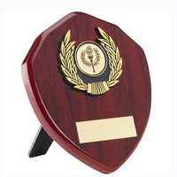 Plaque en bois personnalisée avec logo Inferno, trophée flamme en acajou, plaques en bois
