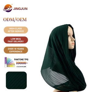 ฮิญาบชีฟองสำเร็จรูปยอดนิยมสำหรับชาวมุสลิมในฤดูใบไม้ผลิ ผ้าคลุมศีรษะและผ้าพันคอแบบชาติพันธุ์สำหรับชาวอาหรับ - Product Image 1