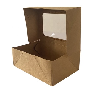 Hộp Bánh Donut Bánh Ngọt Lớn Cửa Sổ 12 Inch Gấp Lại Được Tùy Chỉnh Trực Tiếp Từ Nhà Máy Hộp Đóng Gói Bánh Trong Suốt Màu Trắng Kraft Hộp Giấy - Product Image 4