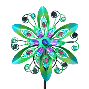 Spinner <span class=keywords><strong>de</strong></span> viento Solar para exteriores, Estaca <span class=keywords><strong>de</strong></span> Metal, hilanderos para <span class=keywords><strong>jardín</strong></span>, recogedor <span class=keywords><strong>de</strong></span> viento, <span class=keywords><strong>molinos</strong></span> <span class=keywords><strong>de</strong></span> viento, césped, Patio, decoración <span class=keywords><strong>de</strong></span> granja - Product Image 2