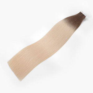 Top europeo di qualità 100g marrone frassino per Ombre biondo platino <span class=keywords><strong>capelli</strong></span> umani grezzi-in extension di colore colorato extension per <span class=keywords><strong>capelli</strong></span> - Product Image 5