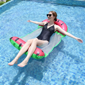 Custom LOGO Water <strong>Float</strong> Mesh Hammock Mattress Chair Bed Floaty <strong>Pool</strong> <strong>Float</strong> Tube Fruit Kids Inflatable Swimming Rings For Adults - Product Image 2