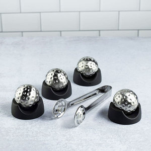 <span class=keywords><strong>Bourbon</strong></span> Vodka Whisky Balle de golf en forme de pierres de whisky écologiques en acier inoxydable 304 pour accessoires de bar et fêtes - Product Image 4