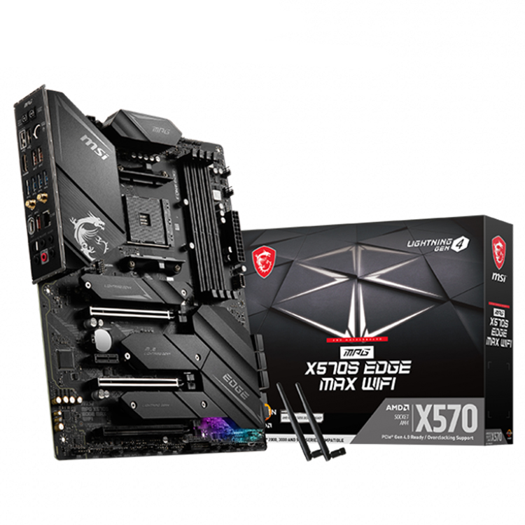 MSI X570S EDGE MAX WIFI Gaming Motherboard with AMD Ryzen 9