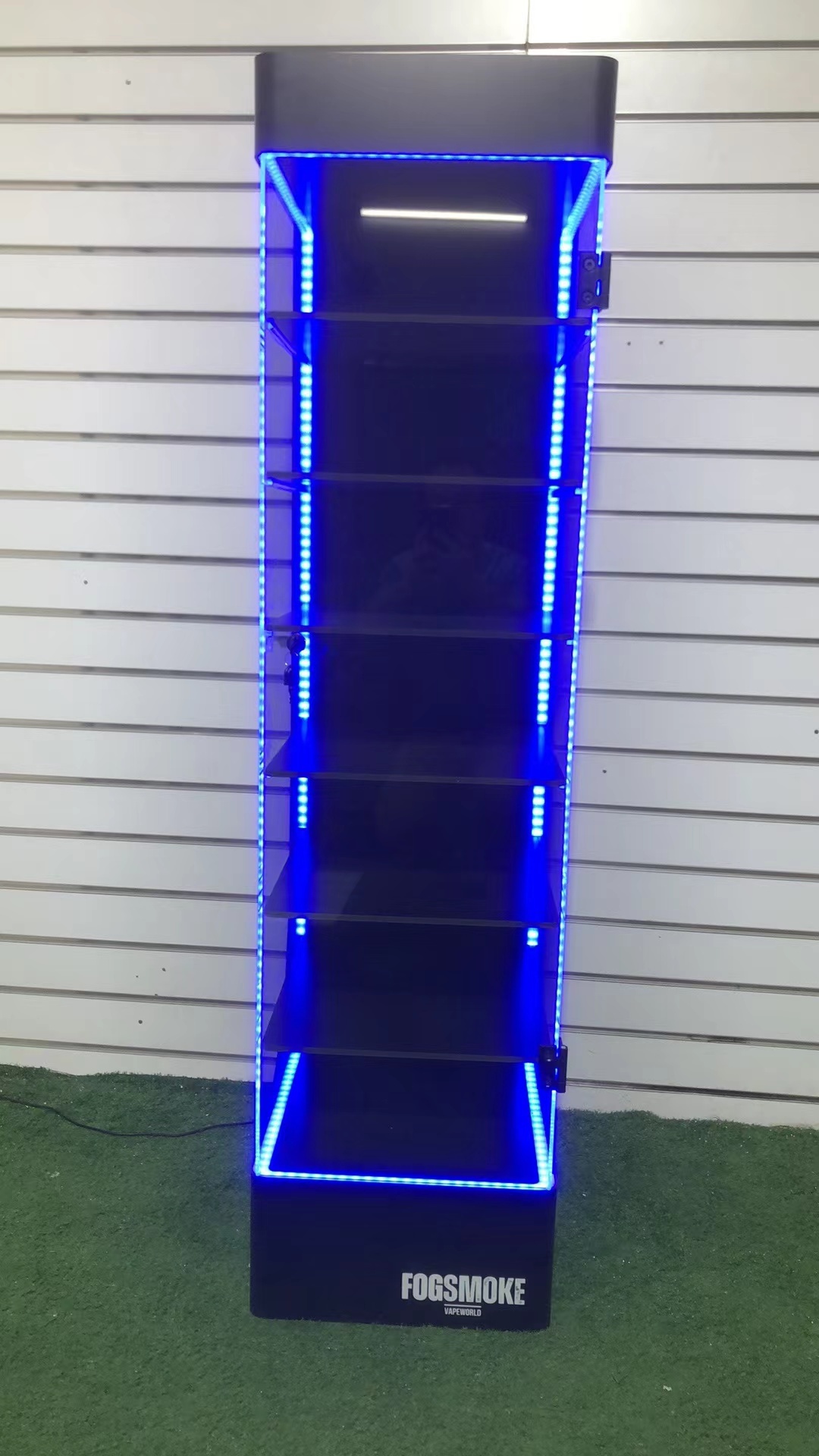 Electronical Product Display Acrylic Multi-tier Floor Stand Display Rack LED Lighting Advertising Customized Color Logo for — view 6