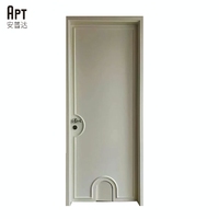 Porte intérieure moderne en MDF massif, étanche, sur mesure, non alvéolée, vente en gros directe usine pour cuisine et salle de bain