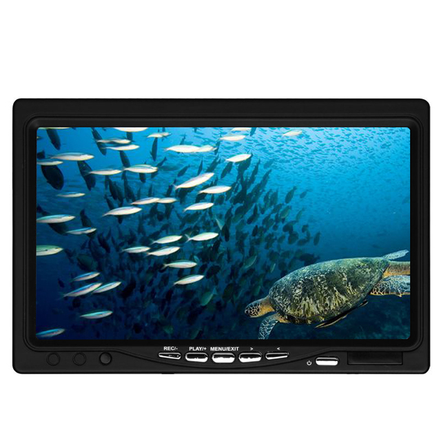 1000TVL HD Waterproof 7 Inch Color Monitor Underwater Fish Finder Camera With 15M Cable