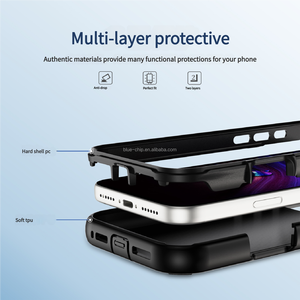 Custodia Protettiva Robusta 2 in 1 in TPU e PC Antiurto con Supporto e Ricarica Magnetica per <span class=keywords><strong>iPhone</strong></span> 17 Air <span class=keywords><strong>Pro</strong></span> <span class=keywords><strong>Max</strong></span> - Product Image 6