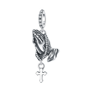 Pendentif Mains en Prière Tendance, Accessoire DIY Haut de Gamme Original pour Bracelet et Collier, Vente en Gros pour Femmes - Product Image 1