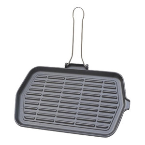Ilsa Bistecchiera Ghisa Smaltata C <b>Handled</b> Pieghevole 36 x 23 cm Catering Equipment Restaurant Supplies Wholesale - Product Image 1