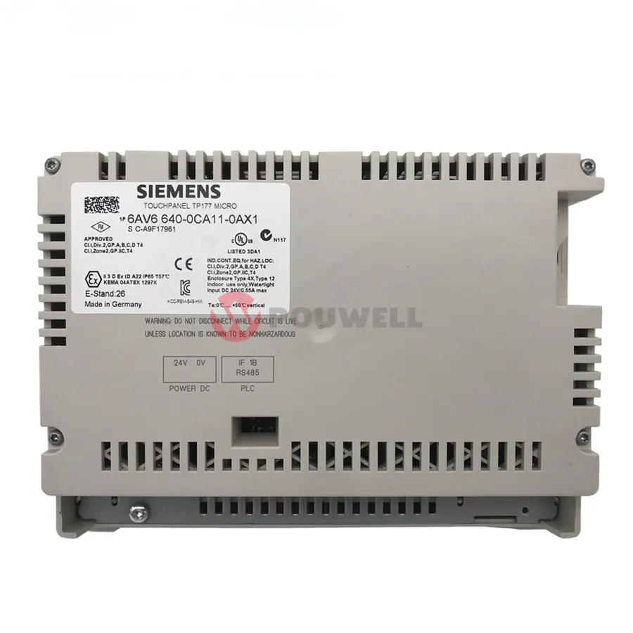 Siemens 6AV6640-0CA11-0AX1 TP177 mikro PLC Hmi denetleyici entegre dokunuş ile Groupe ekran paneli Hmi