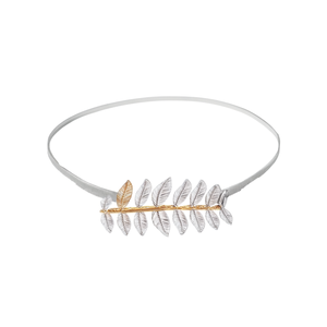 Cadena de cintura metálica estilo hoja para mujer Angelina, 1 cm, cadena corporal de moda, chapada en oro, para uso diario. - Product Image 4
