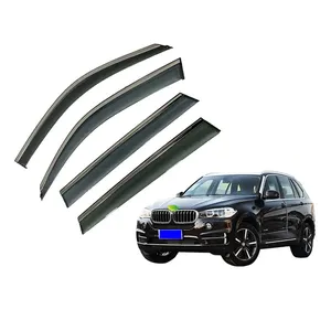 Window Visor For 2009-2018 BMW X5 Wind Deflector Tape-on Side Rain Guard PC Car Vent Visor
