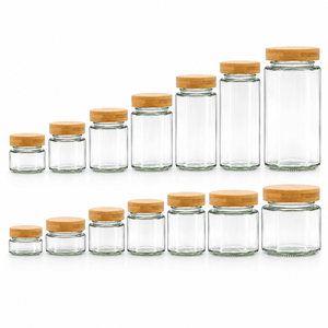 Personalización de Envases de Vidrio Hexagonales para Dulces, <span class=keywords><strong>Miel</strong></span> y Mermelada con Tapa de Madera, 180ml, 380ml, 730ml, Artículos de Cocina - Product Image 1