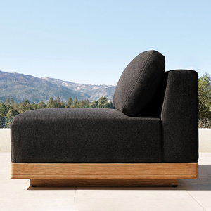 Lusso Teak giardino divano moderni mobili da esterno per alberghi ville patii salotti in <span class=keywords><strong>legno</strong></span> Set <span class=keywords><strong>di</strong></span> sedie a sdraio - Product Image 3