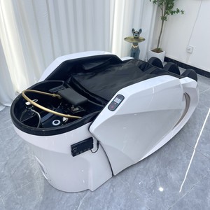 Modern Elétrica Massagem Spa Cama com Salon Cabelo Lavagem Função Couro Sintético Shampoo Bed - Product Image 5