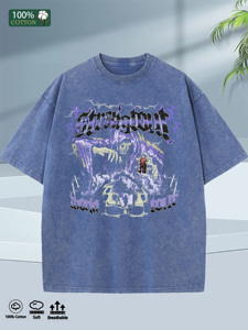 Herenshirt 100% katoen, oversized, 5 kleuren, gewassen, zacht, zomer 2025, verzending vanuit <span class=keywords><strong>Alabama</strong></span> - Product Image 2