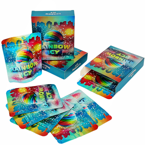 En stock, sac anti-odeur holographique + impression UV, boîte et sac en mylar, emballage en mylar 3,5 - Product Image 4