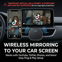 Adaptador Inalámbrico 2026 para Android Auto y Apple CarPlay, Doble WiFi, Plug and Play, Caja Inteligente con IA, con YouTube, Netflix, IPTV y TikTok