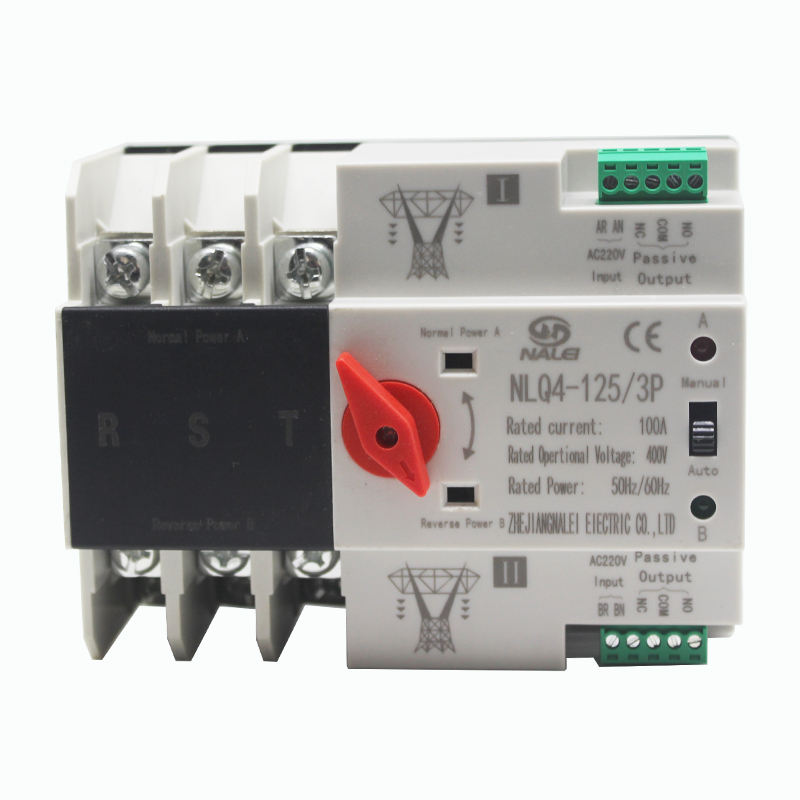 Single Phase Din Rail PC ATS 230V Dual Power Automatic Transfer ...