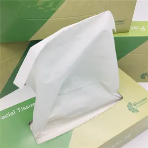 High Quality Eco-friendly Soft Unbleached Virgin Bamboo Recycle Box Facial Tissue
