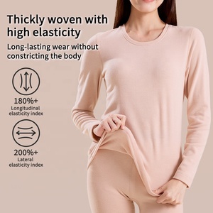 <span class=keywords><strong>Set</strong></span> di Intimo <span class=keywords><strong>Termico</strong></span> da <span class=keywords><strong>Donna</strong></span> in Seta di Gelso e Lana, Morbido e Caldo per Autunno e Inverno, Produzione OEM ODM all'Ingrosso - Product Image 4