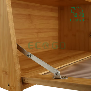 กล่องเก็บขนมปังและอาหารความจุสูงกล่องขนมปังไม้ไผ่สำหรับใช้ในบ้านหน้าต่างทำจากอะคริลิค - Product Image 4