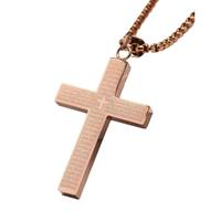 Croix catholique mode acier inoxydable hommes femmes religieux croix collier bijoux pour hommes femmes religieux cadeau en gros