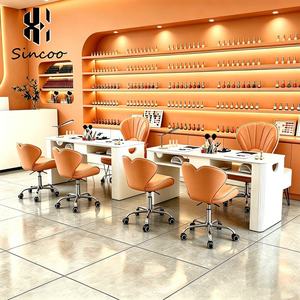 Mesa de Manicura de Lujo, Mesa de Trabajo para Arte de Uñas con Colector de Polvo, para Salón de Belleza, Spa y Manicuristas - Product Image 5